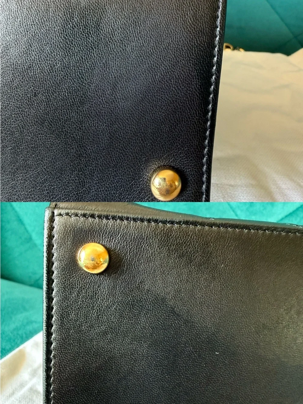 CHANEL Black Quilted Leather Shoulder Bag with Gold Hardware